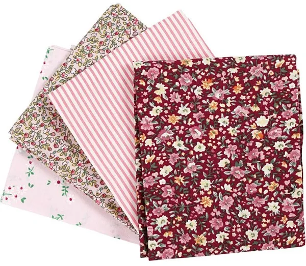 Creativ Company Lappteknikstyg Rosa 45x55cm 4 st.